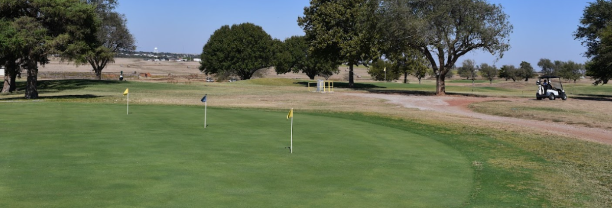 A photo of the putting area at the Hobart Municipal Golf Course